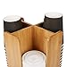 Mind Reader Cup and Lid Organizer Carousel, 4 Compartment, Bamboo Brown, 11.25 inches, 8 inches x 18 inches high