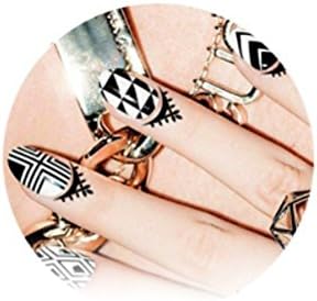 CUTITOOS Cuticle Tattoos Nail Art Stickers Temporary Water Transfer Nail Polish Art Decals - Elongate Your Manicure with Decoration of Fingernails - Excellent for Manicurists to Add Another Service for Your Clients - Perfect for Birthday, Bridal Shower, Bachelorette Parties