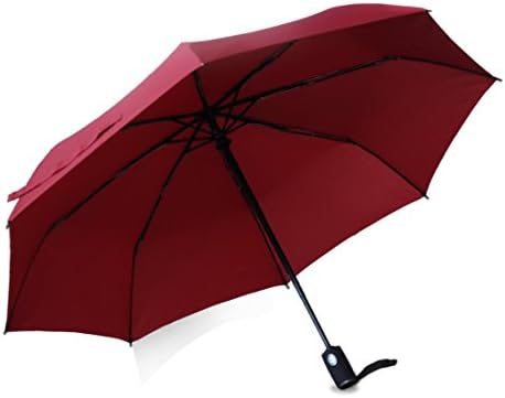 Geekerbuy Windproof Umbrella Compact Travel Umbrella Automatic Open and Close Rain Gear for Women Men Girls Boys Kids