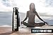 Embrava Stainless Steel Water Bottle by 18 Ounce - BPA Free - Sweat & Leak Proof w/One-Click Swing Top Lid - Double Walled and Insulated - Made for Ice Cold Drinks