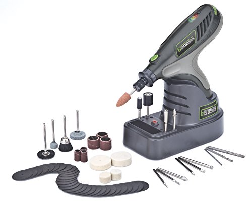 Genesis GLHT72-65 7.2V Lithium-Ion Rotary Tool with 65 Accessories Grey