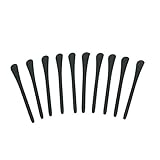 HUELE Replacement Silicone Eyeglasses End Tips Ear Sock Pieces Tubes -- Black , 5 Pairs