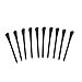 HUELE Replacement Silicone Eyeglasses End Tips Ear Sock Pieces Tubes -- Black , 5 Pairs