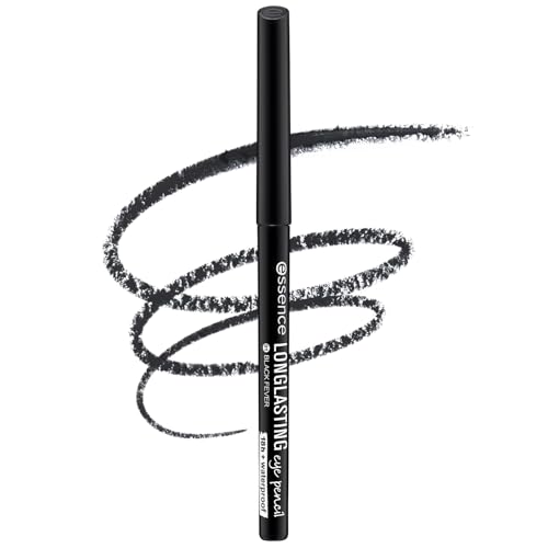 essence LONG-LASTING eye pencil black fever Lápiz ojos 01 resistente agua