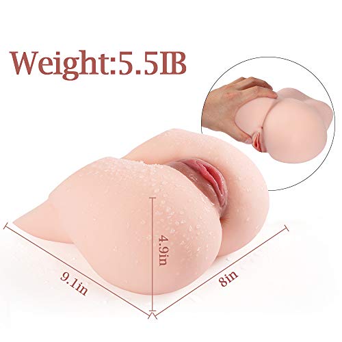 Pussy Ass Masturbator with Lifelike Labia-Fondlove 3D Doggy Style Sexy Curves Realistic Male Masturbator with 2 Holes for Men Masturbation a Versatile Experience