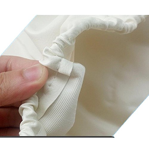 Spare Tire Covers 16 inch PVC Leather White Wheel Tire Cover Rim Protector for RV Jeep Toyota RAV4 Honda CRV All Cars (16" for Diameter 30"-31")