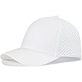 VOBOOM Men Quick Dry Baseball Cap Laser Cut Mesh Ball Curved Brim Snapback Hat
