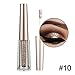 GL-Turelifes Diamond Glitter Liquid Eyeshadow & Eyeliner Pen Starry Sequins Mermaid Eye Shadow Long Lasting Shiny and Pigmented Waterproof Sparkling &Shimmer Eyes Makeup(#10 Coffee)