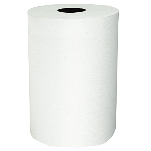 Scott Slimroll Hard Roll Paper Towels (12388) with Fast-Drying Absorbency Pockets, White, 6 Rolls / Case, 580' / Roll