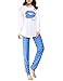 Ventelan Women Pajama Set Comfy Long Sleeve Sleepwear Sweet Kisses Loungewear