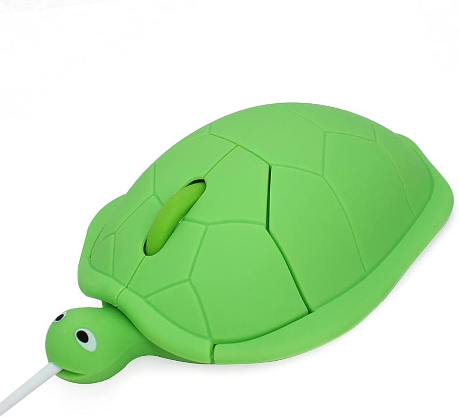 Turtle Shape Wired Mouse Cute Mini Laptop Mouse 1600 DPI Optical Sensor