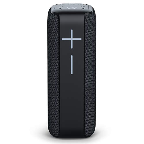 Portable Bluetooth Speakers,SANAG Wireless Outdoor Speakers TWS Dual Pairing with Enhanced Bass 360 HD Surround Stereo Sound,Waterproof Speakers with SD Card Slot for Riding, Hiking,Party(Black)