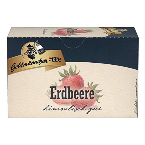 Goldmännchen Tee Erdbeere, Früchtetee, 20 einzeln versiegelte Teebeutel