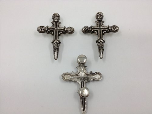 Nicedeco - DIY Accessories Strike On SKULL Studs 10pcs 30x45MM Metal Punk Stud Rivet Spike CellPhone Decoration Leathercraft