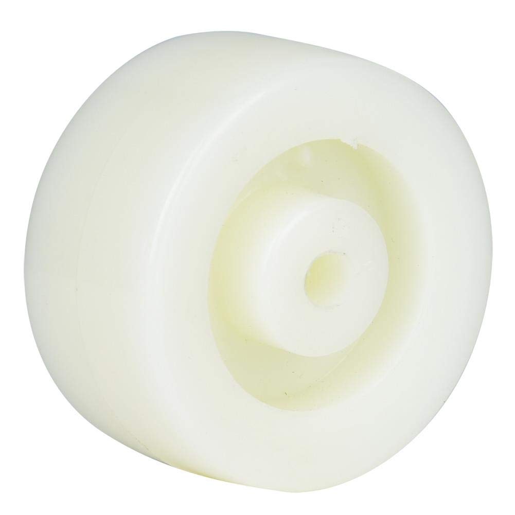 Nylon Roller Wheel, 10pcs 2-Inch Round Pulley Caster Single Wheel Nylon Pulley Wheels 20kg Maximum Load for Small Flat Car