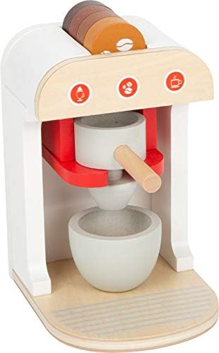 Small Foot 11684 Kitchen Appliances Set, 3-piece wooden play kitchen, for ages 3+ years, White Red - Image 4