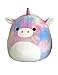 Squishmallow Kellytoy 8” Rainbow Tie Dye Unicorn Super Soft Plush Toy Pillow Animal Pet Pal Buddy (Rainbow Unicorn)