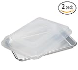 Set of 2- Half Size Aluminum Baking Sheet Pan - 13
