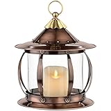 H Potter San Simeon Decorative Candle Lantern Holder Table Top Patio Outdoor Indoor