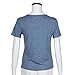 BESSKY Youth Girls' Summer Pocket Short Sleeve t-Shirt
