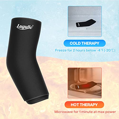 Luguiic Ankle Ice Pack Wrap for Injuries Reusable Gel Cold Pack for Achilles Tendon Injuries, Plantar Fasciitis, Sprained, Swelling, Bursitis & Sore Feet
