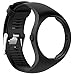 RuenTech Compatible for Polar M200 Replacement Bands Silicone Strap Sport Wristband for Polar M200 GPS Running Sports Watch (Black)