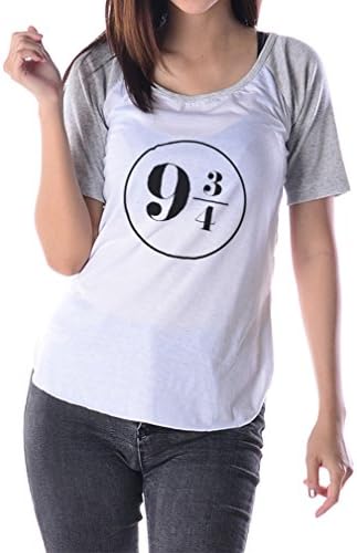 Harry Potter Women T-Shirt Platform 9 3 4 Shirt Women Shirts Baseball Raglan Free Galaxyteehouse Hair Clips X-Large
