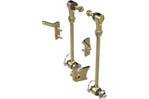 METALCLOAK Front Sway Bar Quick Disconnect, For 2024+ JL Wrangler I JT Gladiator, Bolts Into Factory Locations, Allows Maximum Articulation, No Cutting Required, Gold Zinc Plated, Made in USA