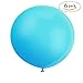 36 Inch Big Balloon Helium Giant Sky Blue Balloons, 6ct