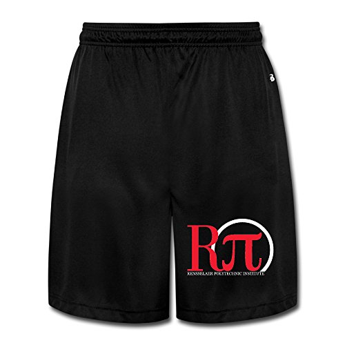 SYYSP Men's Rensselaer Polytechnic Institute Shorts Sweatpants Color Black Size M