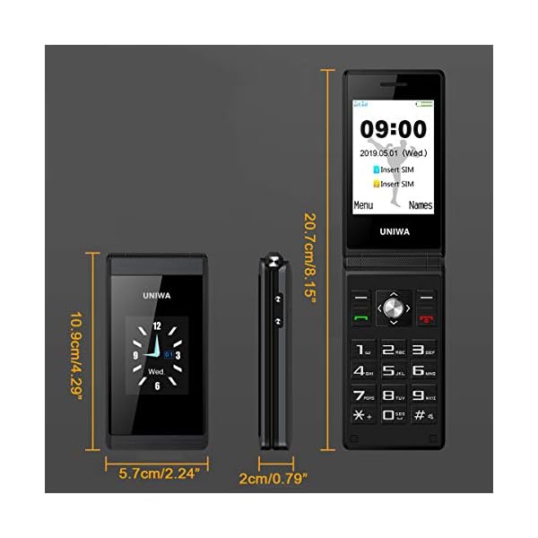 UNIWA-X28-Flip-GSM-Cellphone-17728-inch-Dual-Display-Dual-SIM-Senior-Phone-Wireless-Bluetooth-FM-Radio-Big-Button-Mobile-Phone-for-Elderly UNIWA X28 Flip GSM Cellphone 1.77+2.8 inch Dual Display Dual SIM Senior Phone Wireless Bluetooth FM Radio Big Button…