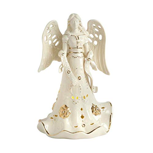 Lenox 875827 Florentine & Pearl Light Up Angel Porcelain