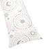Sweet Jojo Designs Blush Pink, Gold, Grey and White Star and Moon Body Pillow Case Cover for Celestial Collection (Pillow Not Included)
