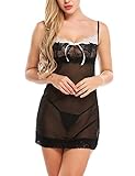 Avidlove Women Sexy Lingerie Mini lace Chemises Sleepwear Strappy Babydoll
