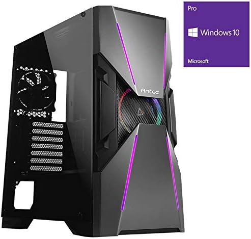 OCHW Antec Dark Avenger Mega Fast Gaming PC Desktop Computer AMD Kaveri A8-9600 4.2GHz Quad Core ATI Radeon HD R7 Graphics 600W PSU USB 3.0 1TB 8GB DDR4 Wifi Windows 10 Pro (8GB DDR4, 1TB HDD)