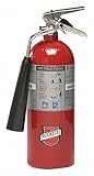 Buckeye 45100 Carbon Dioxide Hand Held Fire Extinguisher with Wall Hook, 5 lbs Agent Capacity, 5-1/4