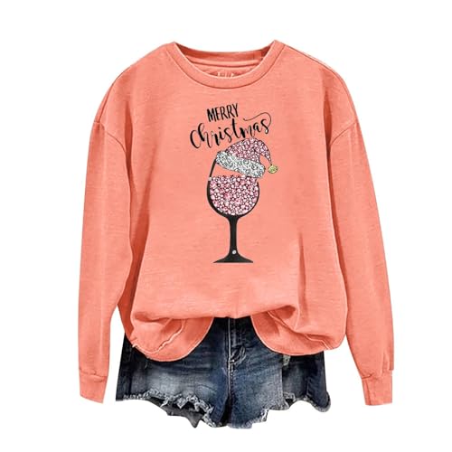 SMIDOW Plus Size Funny Christmas Shirts For Women