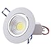 Pocketman Pack of 10, 5W 500 lumens 3.4 Inch LED COB Energy Saving Recessed Ceiling Downlight kit with LED Driver(Cool White,6300-7000K)