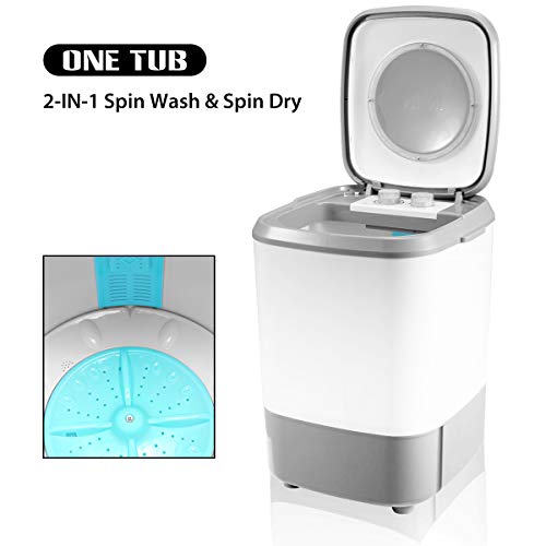 EROMMY Portable Washing Machine, Washing Machine with 8.8 lbs Capacity, 2IN1 Portable Washer