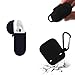 METEQI for AirPods Portable Case (Silicone Case+Hooks+Sport Strap+Headphone Case) Black