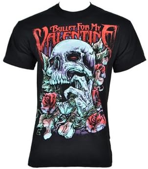 Bullet For My Valentine Men's Red Skull Eye T Shirt - Medium, Black