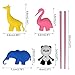 LANMOK Training Chopsticks for Children Adults,4 Pairs Children's Chopsticks Multi Animal Style Design Learning Chopstick Set for Kids Child Beginners Right or Left Handed Reusable Fun Helper