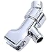 Hoobest Shower Arm Mount Showering Components Adjustable Hand Shower Mounts with Brass Swivel Ball Connector for Showerhead, Chrome