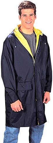 SANDRA Reversible Rain Parkas - Navy/Yellow or Black/Olive Rain Coat Parkas S-3XL NEW