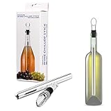 Wine Chiller Stick ZPTONE 3-in-1 Wine Bottle Cooler Stick Stainless Steel Freezer with Aerator and Pourer Decanter for Whiskey Cocktails Beer