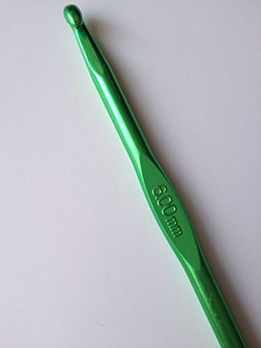 1Pcs Crochet Hooks Aluminum Sizes 6mm Knitting Weaving Craft Yarn Large Tools Needlework 6.0mm Hook Weave