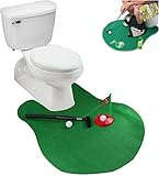 Deco2pro Toilet Golf, Potty Golf Drinker Toilet time Toy Putter Putting Game Golfing Indoor Practice Mini Golf Gift Set Golf Training Accessory for Men Women