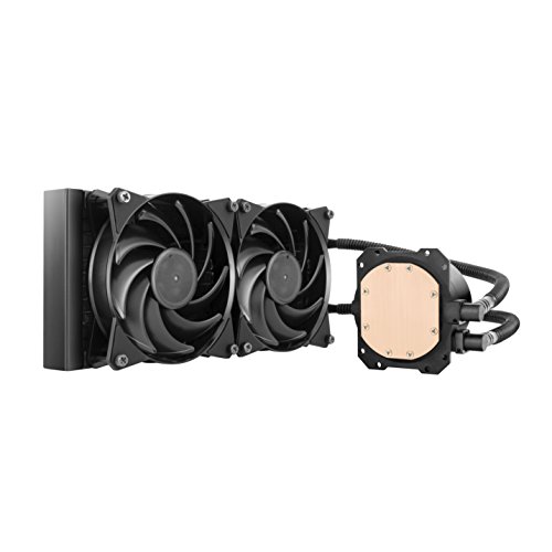 Cooler-Master-MasterLiquid-Lite-240-Refrigeracin-a-Liquido-CPU-Bomba-de-Disipacin-Dual-y-Doble-Ventilador-de-Aire-de-120-mm