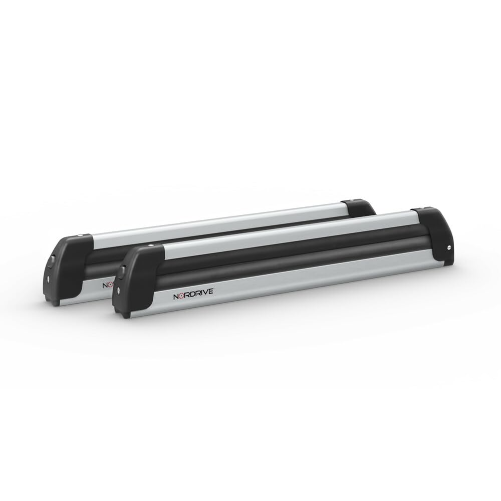 NORDRIVE Ski Rack, Universal, Slider Pro, 6 Pairs Skis or 4 Snowboards, Car Compatible
