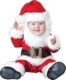 InCharacter Costumes Baby's Santa Baby Costume, Red/White/Black, Small